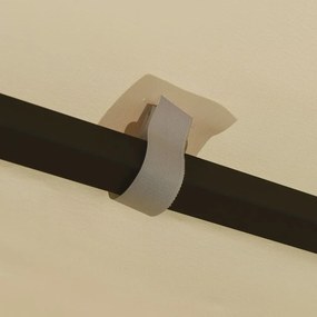 vidaXL Κιόσκι Κρεμ 3 x 4 μ.