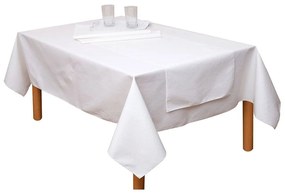 Runner Αλέκιαστο Κορίνα White Viopros 40x160 Cotton-Polyester