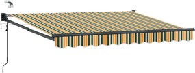 vidaXL Ηλεκτρικό Αναδιπλούμενο Σκίαστρο 3,5 x 2,5 μ