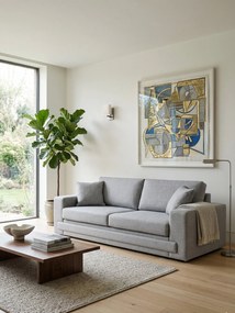 Καναπές Matrix Τριθέσιος-230φ 90β εκ.-Γκρι Anoixto