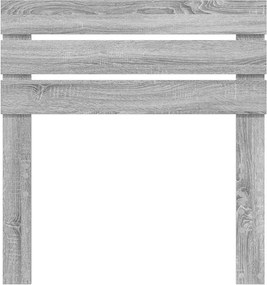 vidaXL Κεφαλάρι Γκρίζο Σονομα 80 cm Επεξεργασμένο ξύλο