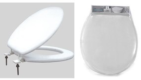 Καπάκι Λεκάνης Soft-Close Λευκό Πλαστικό  40x36cm