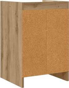 vidaXL Κομοδίνα Artisan Δρυς 40 x 36 x 60 εκ Επεξεργασμένο Ξύλο