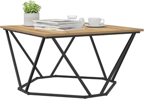 vidaXL Τραπεζάκι σαλονιού Artisan Oak 80 x 80 x 45 cm