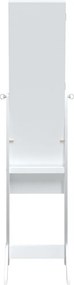 vidaXL Καθρέφτης Επιδαπέδιος Λευκός 34 x 37 x 146 εκ.