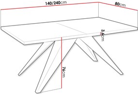 Επεκτεινόμενο Τραπέζι  Vento-Mauro - Drus