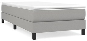 vidaXL Πλαίσιο Κρεβατιού Boxspring Ανοιχτό Γκρι 100x200 εκ. Υφασμάτινο