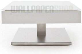 Τραπεζάκι Σαλονιού Λευκό 75x75x38