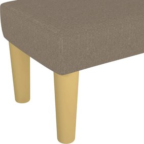 vidaXL Πάγκος Taupe 100x30x30 εκ. Υφασμάτινος