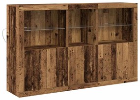 vidaXL Πλαϊνό γραφείο Παλαιό ξύλο 162 x 37 x 100 εκ.