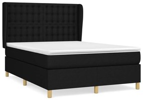 ΚΡΕΒΑΤΙ BOXSPRING ΜΕ ΣΤΡΩΜΑ ΜΑΥΡΟ 140X190 ΕΚ. ΥΦΑΣΜΑΤΙΝΟ 3128839