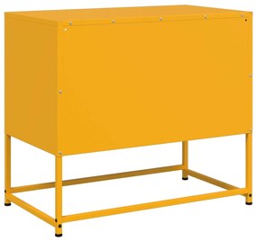 Έπιπλο Τηλεόρασης Μουσταρδί Κίτρινο 68x39x60,5 εκ. από Ατσάλι - Κίτρινο