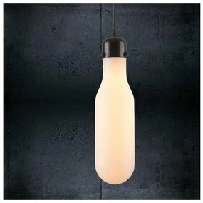 Κρεμαστό Φωτιστικό Οροφής BOTTLE Φ10 E27 ΜΗΛΟΣ Οπάλ 153-56702 Eurolamp-153-56702-Λευκό 153-56702