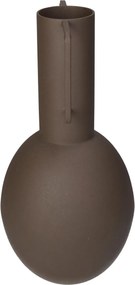 Βάζο ArteLibre Καφέ Μέταλλο 13x13x27cm