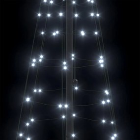 vidaXL Χριστουγεννιάτικο Δέντρο LED με Σφήνες Εδάφους 250 cm Σίδερο