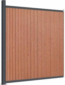 vidaXL Πάνελ Περίφραξης Καφέ 173 x 186 εκ. από WPC
