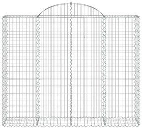 vidaXL Συρματοκιβώτια Τοξωτά 13 τεμ. 200x50x160/180 εκ. Γαλβαν. Ατσάλι