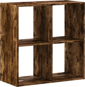 vidaXL Βιβλιοθήκη Καπνιστή Δρυς 68,5x32x68,5 εκ. από Επεξεργ. Ξύλο