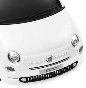 vidaXL Παιδικό Αυτοκίνητο Ηλεκτρικό Fiat 500 Λευκό