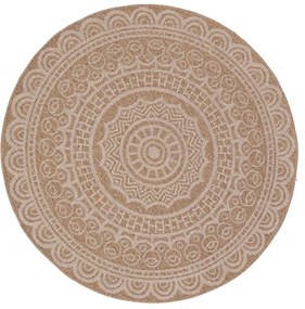 Στρογγυλό Χαλί Καλοκαιρινό (Φ240) Royal Carpet Avanos 8893 White