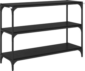 vidaXL Βιβλιοθήκη Μαύρη δρυς 100 x 33 x 70,5 εκ.