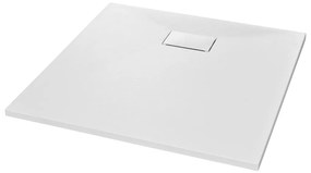vidaXL Βάση Ντουζιέρας Λευκή 90 x 90 εκ. από SMC