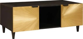 vidaXL Τραπεζάκι σαλονιού Μαύρο και Χρυσό 100 x 54 x 40 εκ