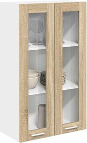 vidaXL Κρεμαστό ντουλάπι με αποθήκευση Δρύς Sonoma 60 x 31 x 100 εκ.