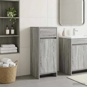 vidaXL Ντουλάπι Μπάνιου Γκρι Sonoma 35 x 36,5 x 85 εκ.