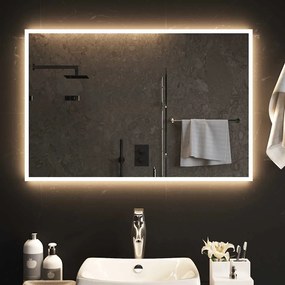 vidaXL Καθρέφτης Μπάνιου με LED 90x60 εκ.