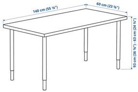 MALSKYTT/OLOV γραφείο, 140x60 cm 594.177.56