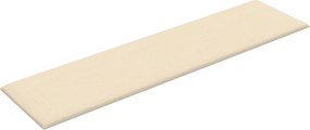 vidaXL Κεφαλάρι Τοίχου 12 pcs 60 x 15 cm Κρεμ ύφασμα