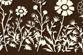 Σετ των 3 Intra απο ξύλο plywood 3mm-4mm πάχος - Πακέτο Cricut Wildflower Element  Δίασταση 4x4 cm INTRAFABR-85300106