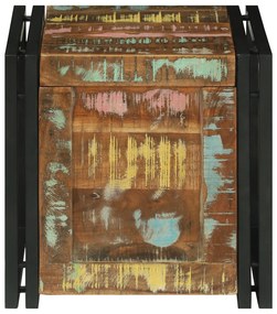 vidaXL Κουτί αποθήκευσης Πολύχρωμο 40 x 40 x 40 cm Μασίφ ξύλο ακακίας