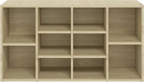 vidaXL Παπουτσοθήκη Sonoma Δρυς 103 x 30 x 55 εκ. από Επεξ. Ξύλο