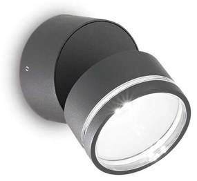 Φωτιστικό Σποτ Εξωτερικού Χώρου Ideal Lux Omega Round 285467 Ανθρακί (4000Κ)