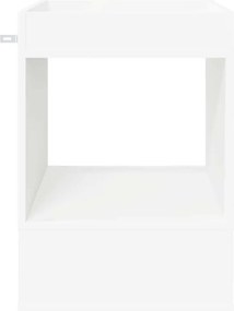 vidaXL End Table 2 pcs Λευκό 40 x 40 x 56 εκ. Επεξεργασμένο ξύλο