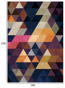 Χαλί σαλονιού C7675.20 Josiane με Κρόσια Πολύχρωμο 160x230 εκ. 160x230x1 εκ.