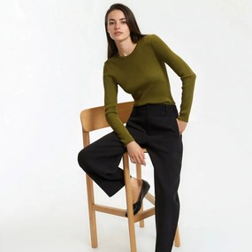 Λεπτό πλεκτό με στρογγυλή λαιμόκοψη