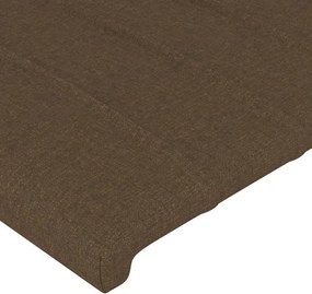 vidaXL Κεφαλάρια Σκ. Καφέ 180x5x78/88 εκ. Ύφασμα