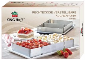 Φόρμα ψησίματος  Kinghoff KH 1907, Ρυθμιζόμενο 27,5-52,4 cm, Ανοξείδωτο, Inox