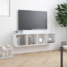 vidaXL Βιβλιοθήκη/Έπιπλο Τηλεόρασης Λευκό 143 x 30 x 36 εκ.