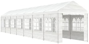 vidaXL Κιόσκι με Τέντα Λευκό 15,61 x 2,28 x 2,69 μ. από Πολυαιθυλένιο