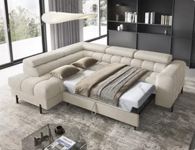 Γωνιακός καναπές Ferucce-Krem-Αριστερή - 276.00Χ200.00Χ93.00cm