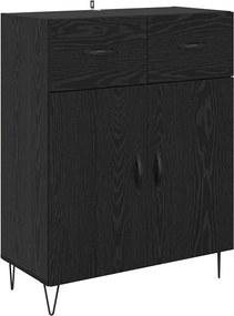 vidaXL Highboard Μαύρη Οξυά 69,5 x 34 x 90 εκ. Επεξεργασμένο ξύλο