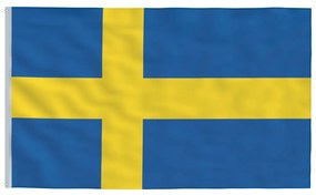 vidaXL Σημαία Σουηδίας 90 x 150 εκ.