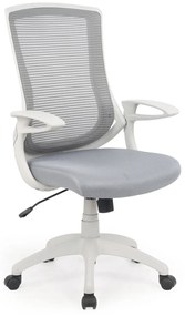 Καρέκλα γραφείου Houston 192, Γκρι, 104x66x63cm, 15 kg, Με μπράτσα, Με ρόδες, Μηχανισμός καρέκλας: Κλίση | Epipla1.gr