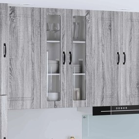 VidaXL Ραφιέρα τοίχου LUCCA Γκρι Sonoma 60 x 31 x 100 εκ.