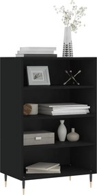 vidaXL Ραφιέρα Μαύρη 57 x 35 x 90 από Επεξεργασμένο Ξύλο