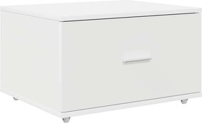 vidaXL Γραφείο με ράφι Λευκό 131,5 x 50 x 106,5 εκ. Επεξεργασμένο ξύλο